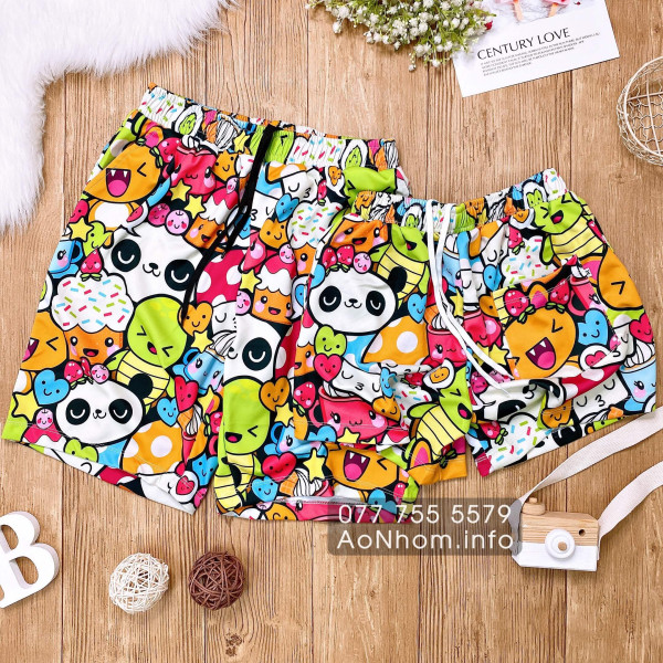 Quần Thun Hoạt Hình - Kawaii - Chất Thun Dày Co Giãn 4 Chiều Mềm Mát