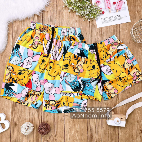 Quần Thun Hoạt Hình - Hổ, Heo Piglet - Chất Thun Dày Co Giãn 4 Chiều Mềm Mát