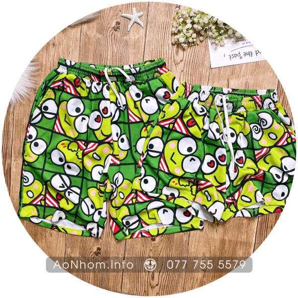 Quần Thun Hoạt Hình - Ếch Xanh Kerropi - Chất Thun Dày Co Giãn 4 Chiều Mềm Mát